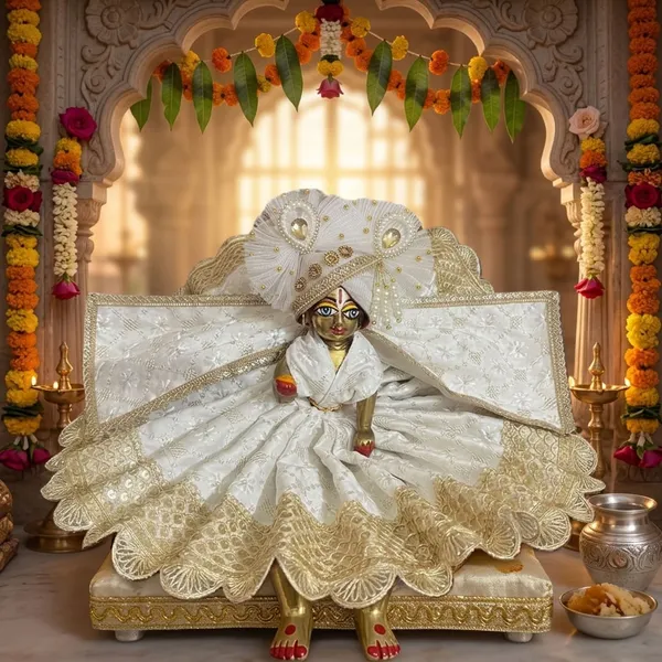 Diwali_Spl_Laddu_Gopal_White_Gold_Dress