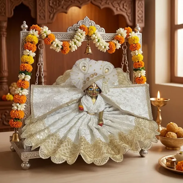 Diwali_Spl_Laddu_Gopal_White_Gold_Dress