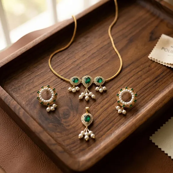 Green_Jewellery_Set_for_4"_Idol_Jagannath_Ji_Family