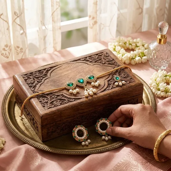 Green_Jewellery_Set_for_4"_Idol_Jagannath_Ji_Family