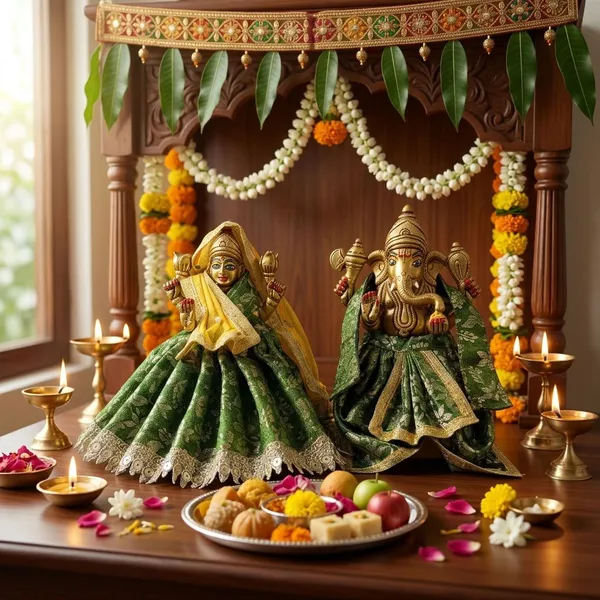Green_Lakshmi_Ganesh_Ji_Poshak