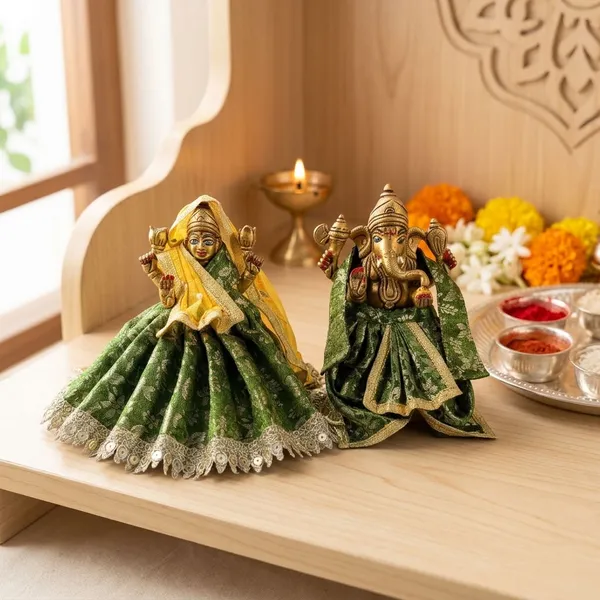 Green_Lakshmi_Ganesh_Ji_Poshak