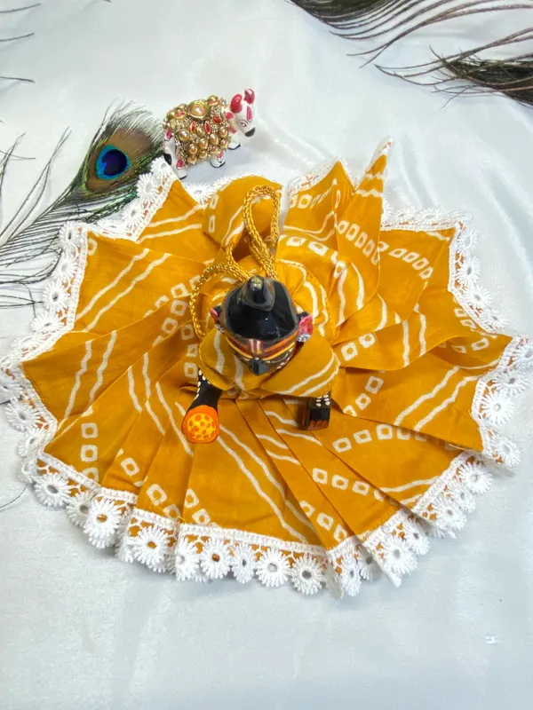 Laddu_Gopal_Summer_Cotton_Poshak_Mustard_Bandhanii