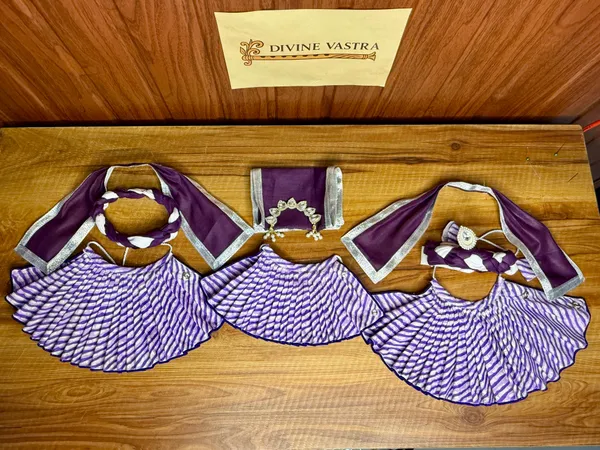 Jagannath_Ji_Purple_Cotton_10_pc_Dress_Set