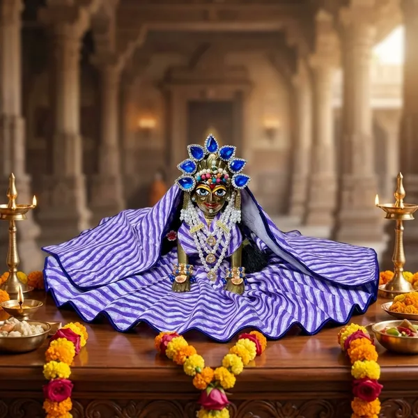 Bal_Radha_Summer_Spl_Purple_Cotton_Poshak