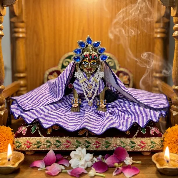 Bal_Radha_Summer_Spl_Purple_Cotton_Poshak