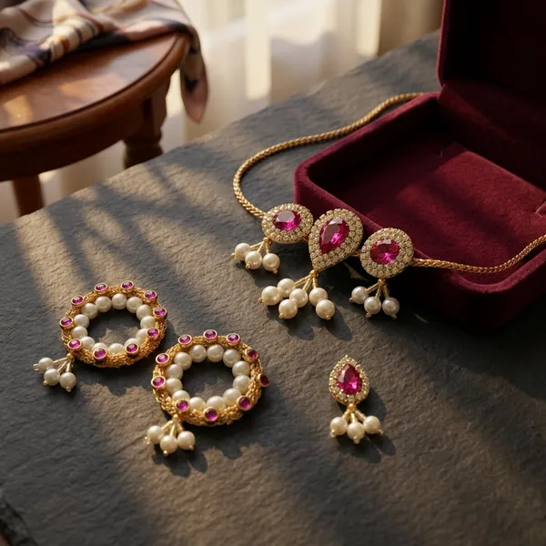 Jewellery_Set_(Pink_Set_A)_for_Jagannath_Ji_Family_