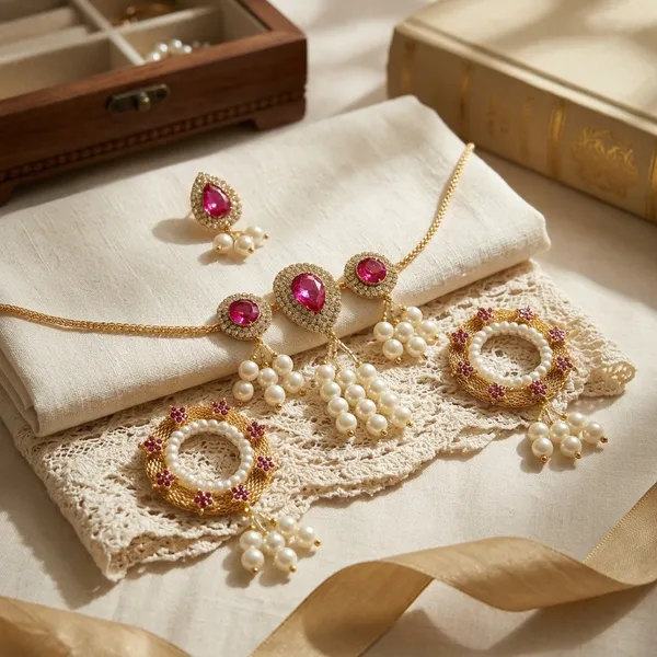 Jewellery_Set_(Pink_Set_B)_for_Jagannath_Ji_Family