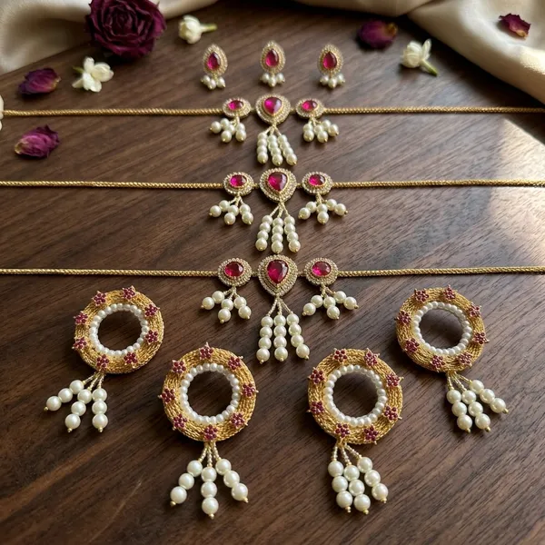 Jewellery_Set_(Pink_Set_B)_for_Jagannath_Ji_Family