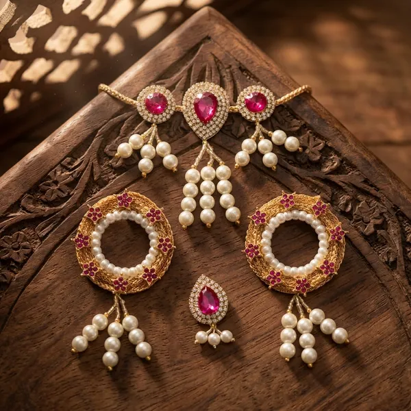 Jewellery_Set_(Pink_Set_B)_for_Jagannath_Ji_Family