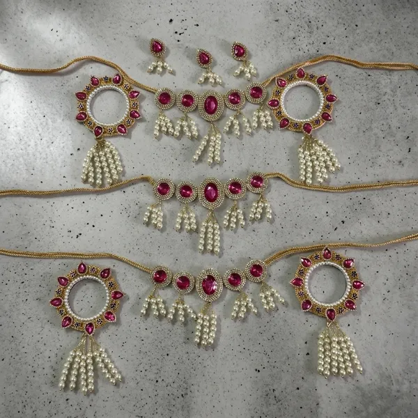 Jewellery_Set_(Pink_Set_C)_for_Jagannath_Ji_Family