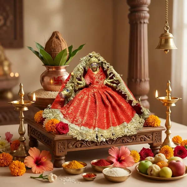 Mata_Rani_Navratri_Special_Bridal_Red_Poshak