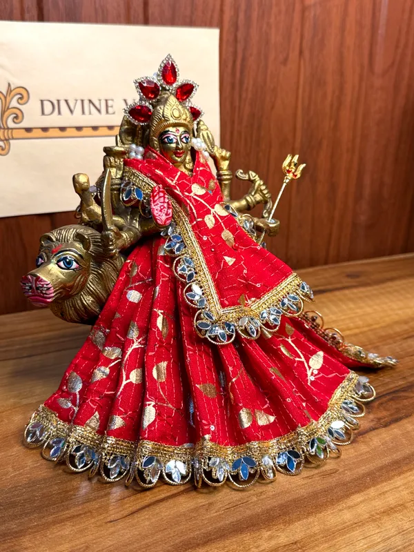Mata_Rani_Navratri_Special_Red_Golden_Poshak