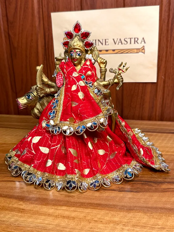 Mata_Rani_Navratri_Special_Red_Golden_Poshak