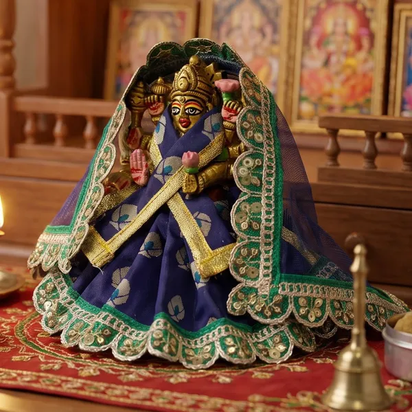 Mata_Rani_Dress_Blue_Neel_Varsha_Poshak