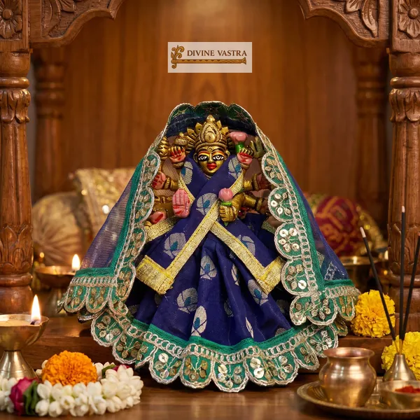 Mata_Rani_Dress_Blue_Neel_Varsha_Poshak
