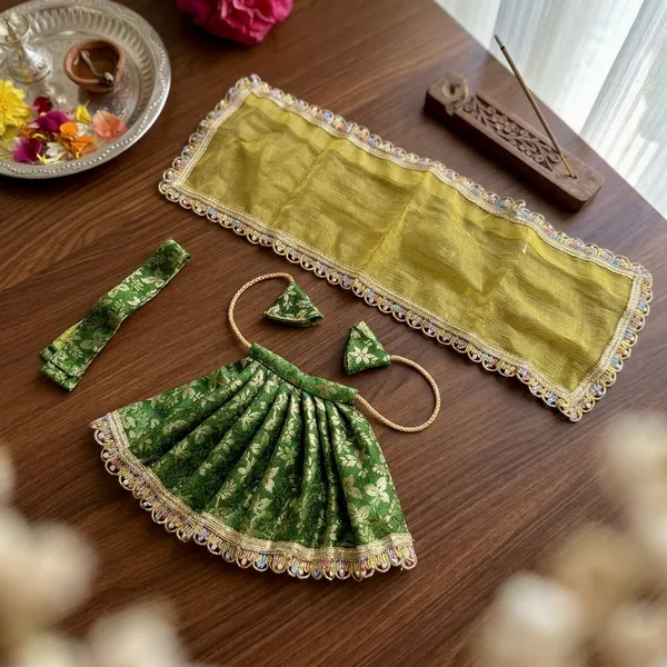 Mata_Rani_Dress_Green_Divya_Poshak