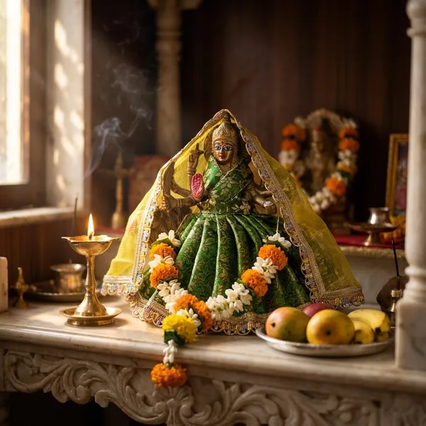 Mata_Rani_Dress_Green_Divya_Poshak