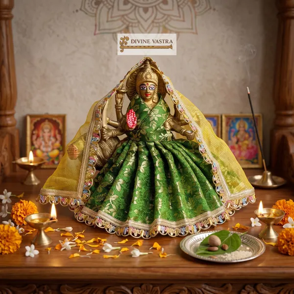 Mata_Rani_Dress_Green_Divya_Poshak