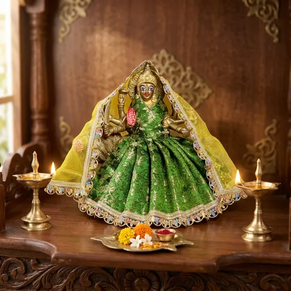 Mata_Rani_Dress_Green_Divya_Poshak