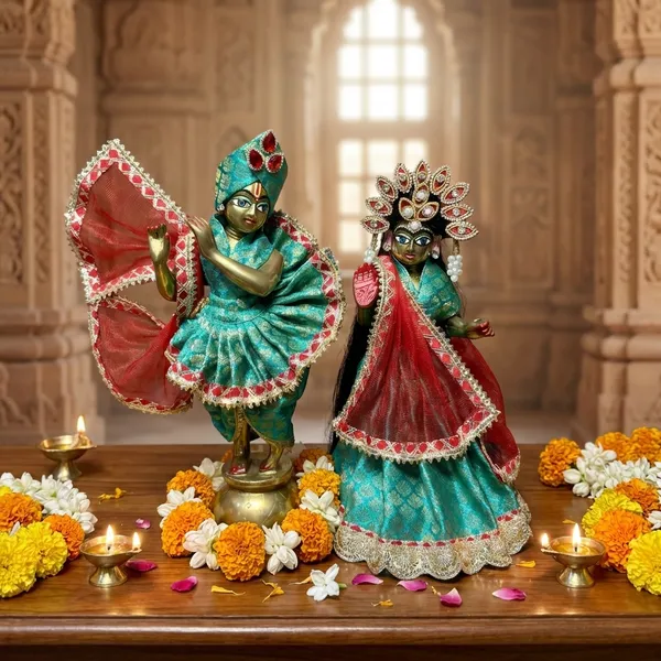 Turquoise_&_Red_Radha_Krishna_Poshak