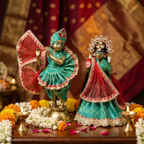 Turquoise_&_Red_Radha_Krishna_Poshak