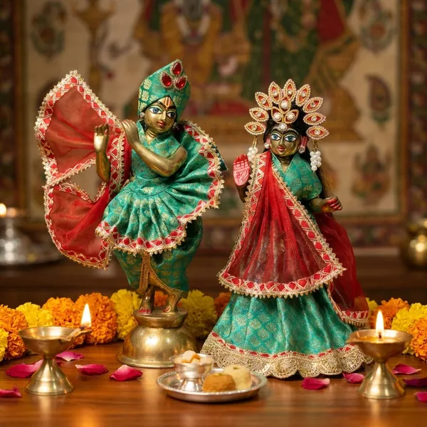 Turquoise_&_Red_Radha_Krishna_Poshak