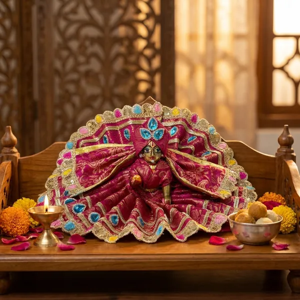 Diwali_Spl_Laddu_Gopal_Royal_Magenta_Dress