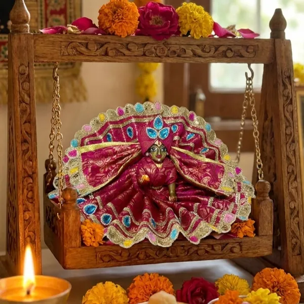 Diwali_Spl_Laddu_Gopal_Royal_Magenta_Dress