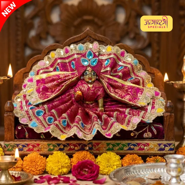 Diwali_Spl_Laddu_Gopal_Royal_Magenta_Dress
