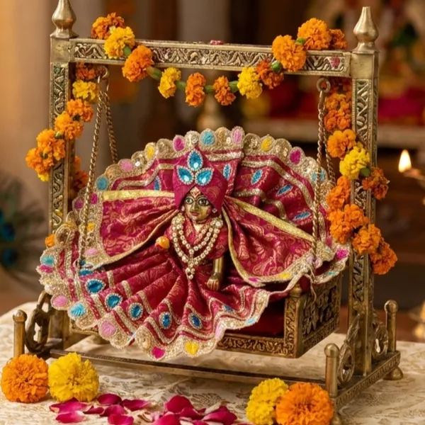 Diwali_Spl_Laddu_Gopal_Royal_Magenta_Dress