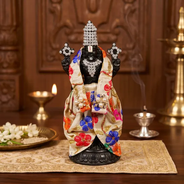 Off-White_Multi_Floral_Tirupati_Bala_Ji_Vastram_|_Dress