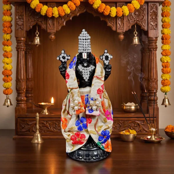 Off-White_Multi_Floral_Tirupati_Bala_Ji_Vastram_|_Dress