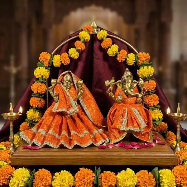 Orange_Lakshmi_Ganesh_Ji_Poshak