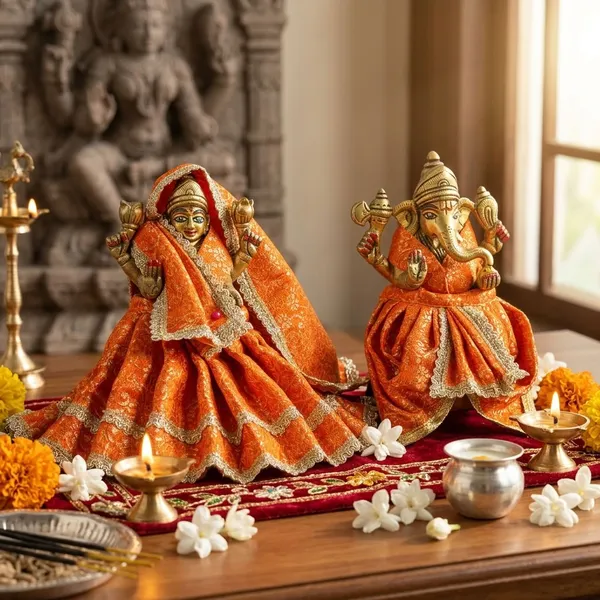 Orange_Lakshmi_Ganesh_Ji_Poshak