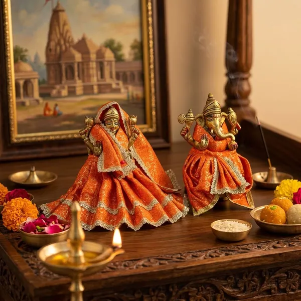 Orange_Lakshmi_Ganesh_Ji_Poshak