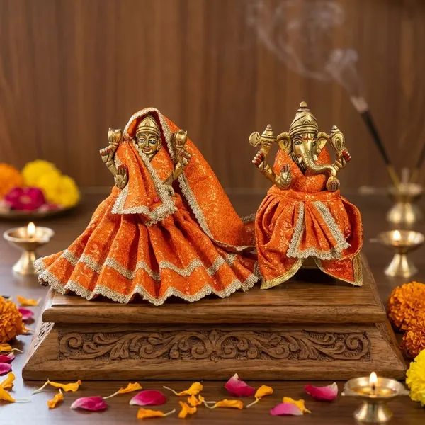 Orange_Lakshmi_Ganesh_Ji_Poshak