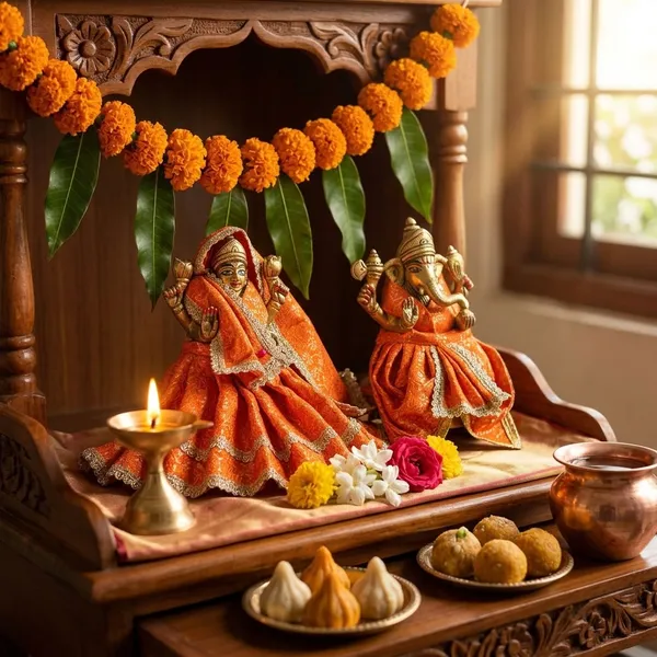 Orange_Lakshmi_Ganesh_Ji_Poshak