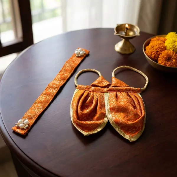 Orange_Tirupati_Bala_Ji_Vastram_|_Dress