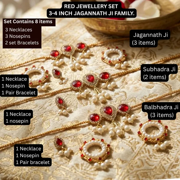 Red_Jewellery_Set_for_4"_Idol_Jagannath_Ji_Family