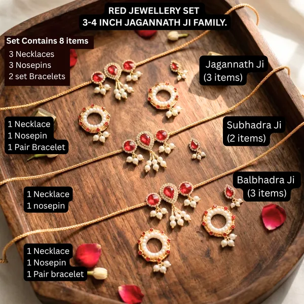 Red_Jewellery_Set_for_4"_Idol_Jagannath_Ji_Family