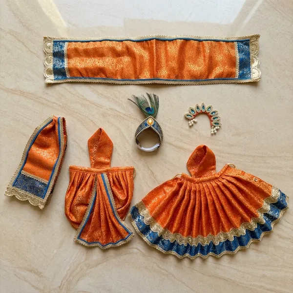 Radha_Krishna_Orange_|_Blue_Dress