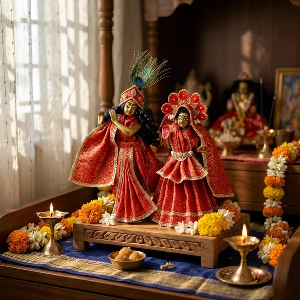 Radha_Krishna_Red_Dress_Set