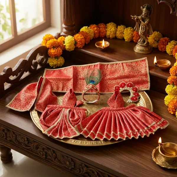 Radha_Krishna_Red_Dress_Set