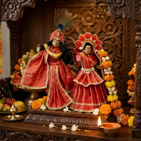 Radha_Krishna_Red_Dress_Set