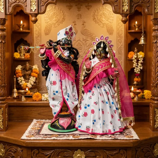 Radha_Krishna_Summer_Special_Pink_White_Cotton_Poshak