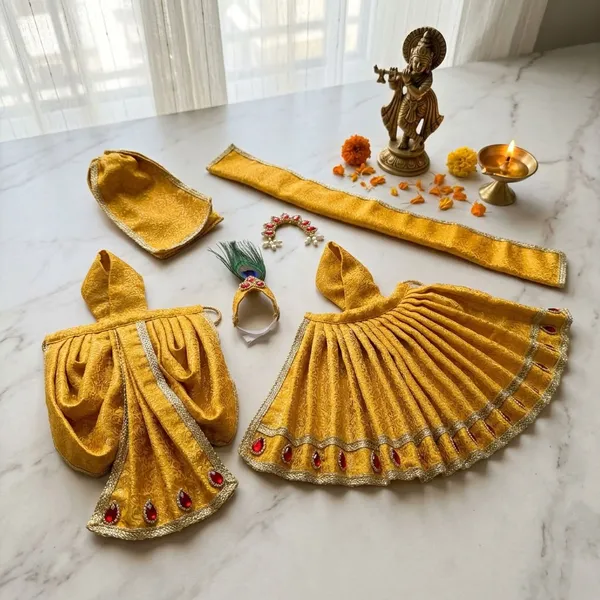 Radha_Krishna_Yellow_Dress_Set