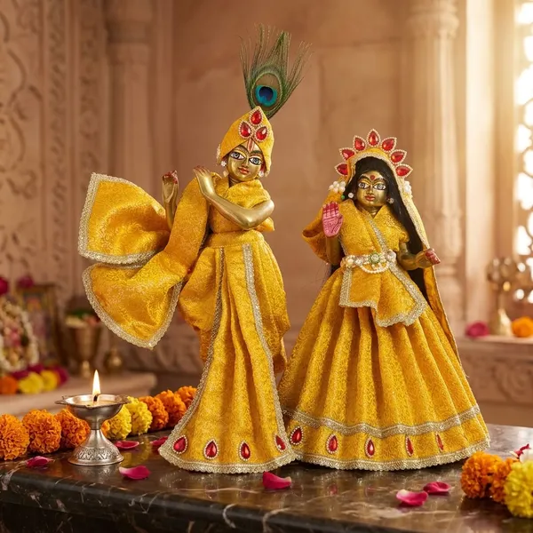 Radha_Krishna_Yellow_Dress_Set