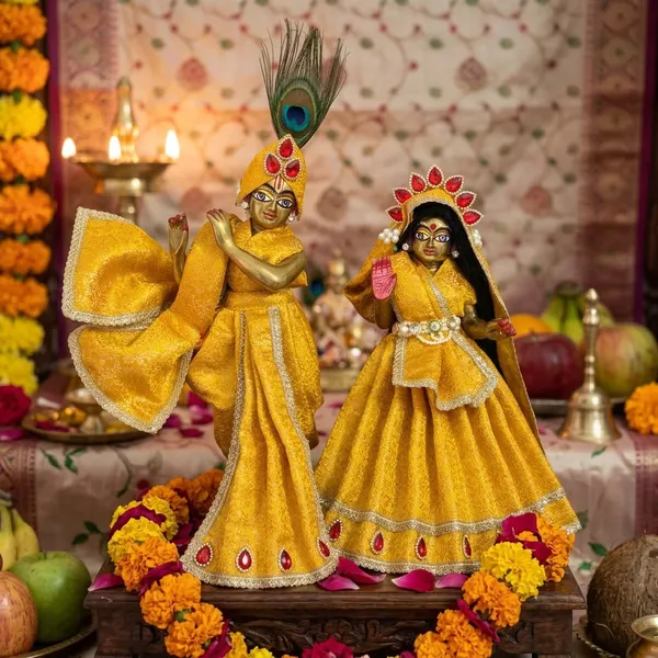 Radha_Krishna_Yellow_Dress_Set