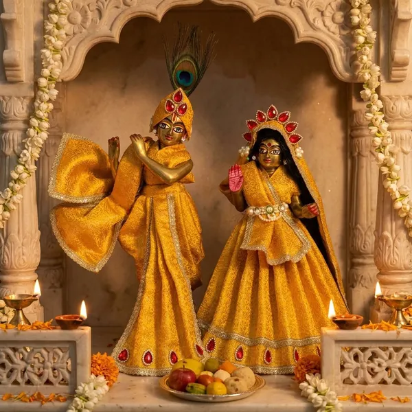 Radha_Krishna_Yellow_Dress_Set